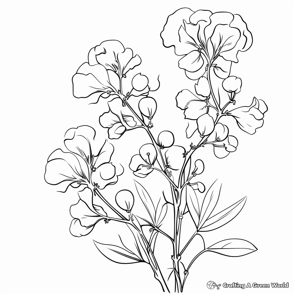 Peas coloring pages