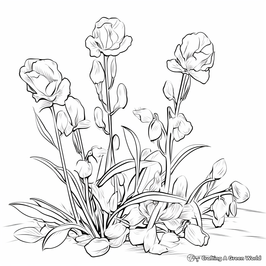 Peas coloring pages