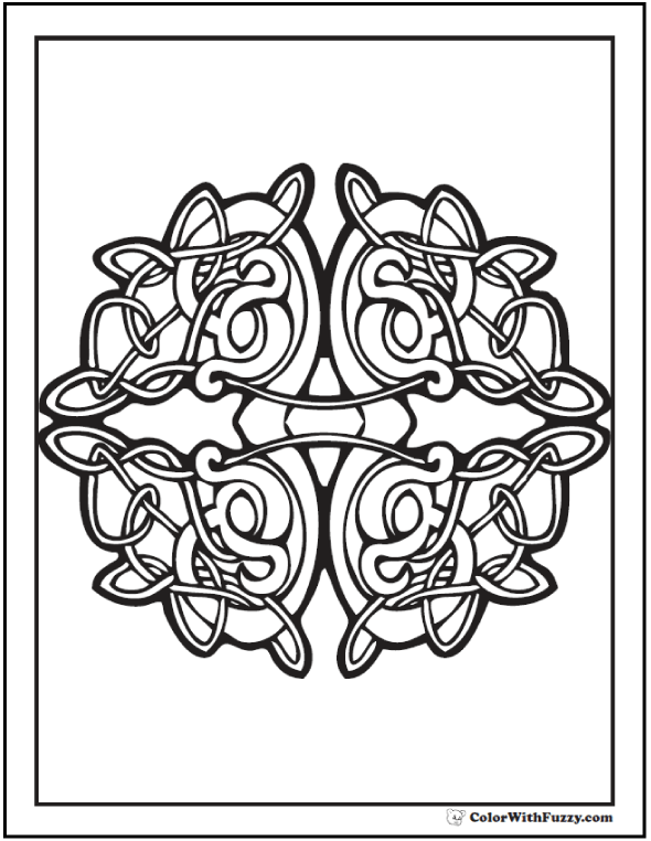 Celtic coloring pages â irish scottish gaelic kids adults pdf