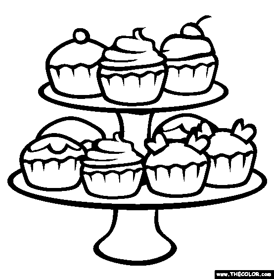 Sweet treats online coloring pages