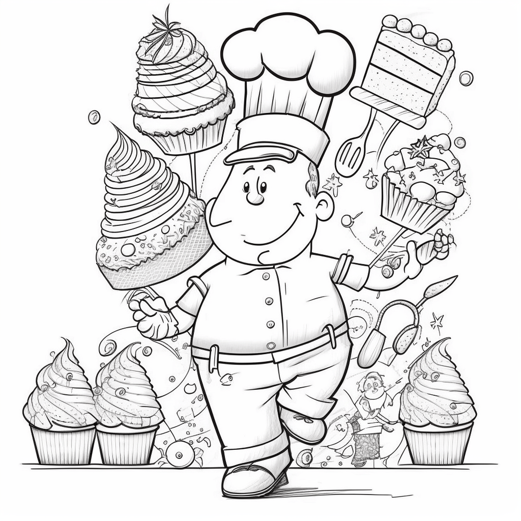 Sweet treats a coloring book of delicious delights