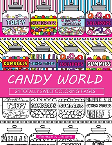 Candy world loring book totally sweet loring pages dani kates food loring books