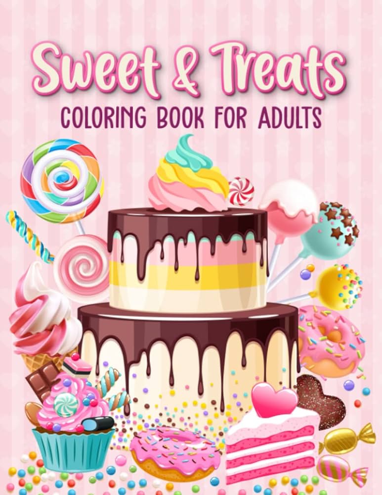 Sweet treats loring book by loring press art therapy