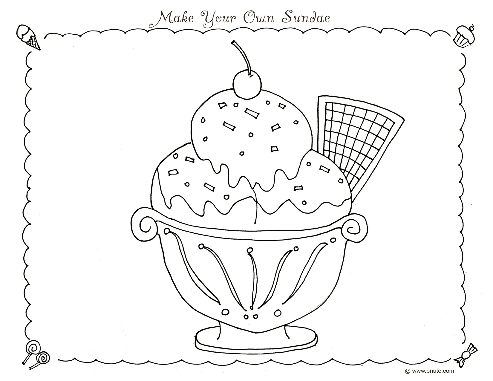 Productions sweet treats party ideas decorations games art free coloring pages and more