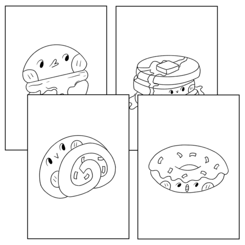 Desserts coloring pages sweet treats coloring worksheet activity morning works made by teachers