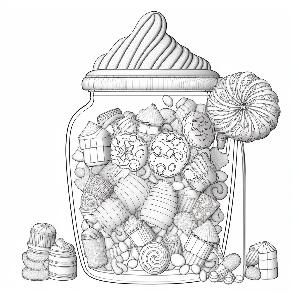 Sweet treats a coloring book of delicious delights