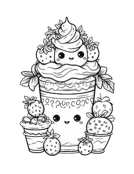 Sweet treats coloring pages by brianna evans tpt