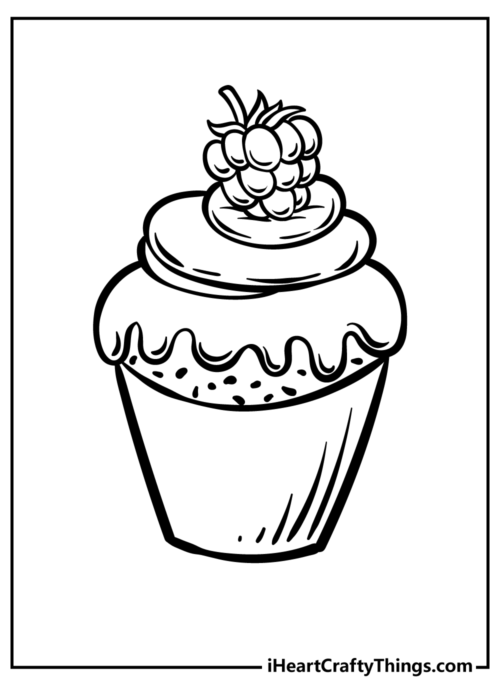 Dessert coloring pages free printables