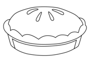 Pie coloring pages free printable pictures