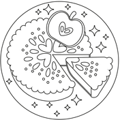 Pie coloring pages free printable pictures