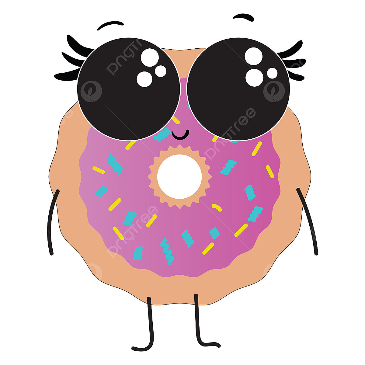 Colorful donut clipart png images emoji of a donut vector or color illustration big brown doughnut png image for free download