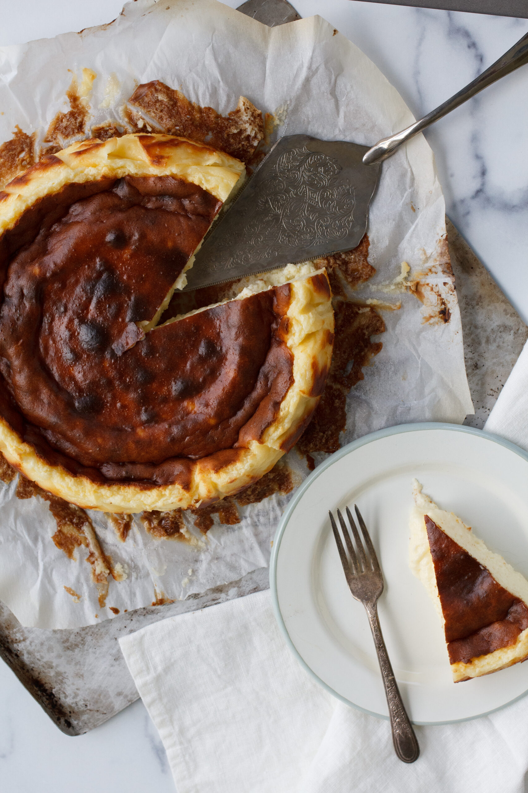 Authentic ingredient basque cheesecake a bountiful kitchen