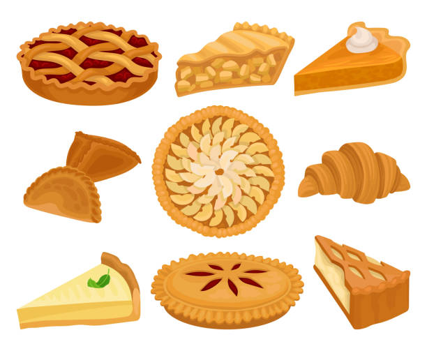 Apple cake stock illustrations royalty