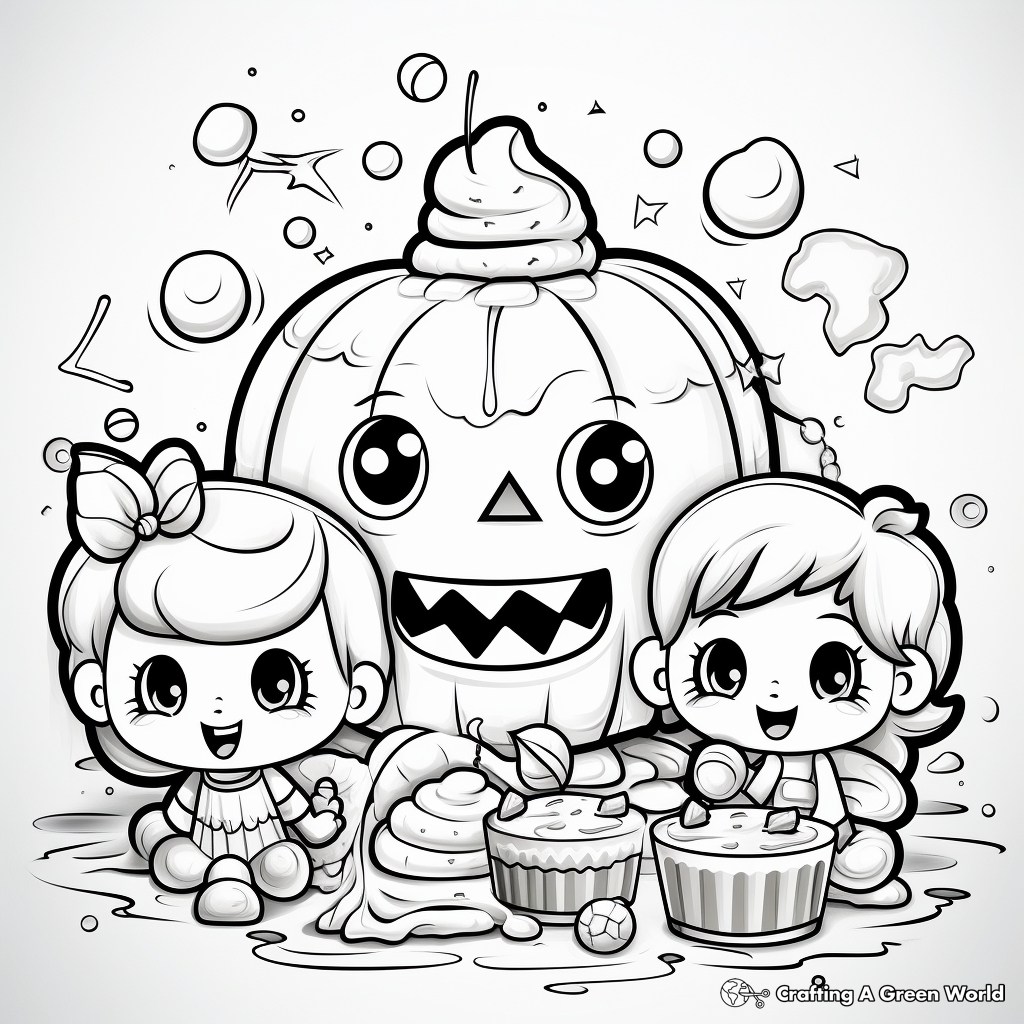 Dessert coloring pages