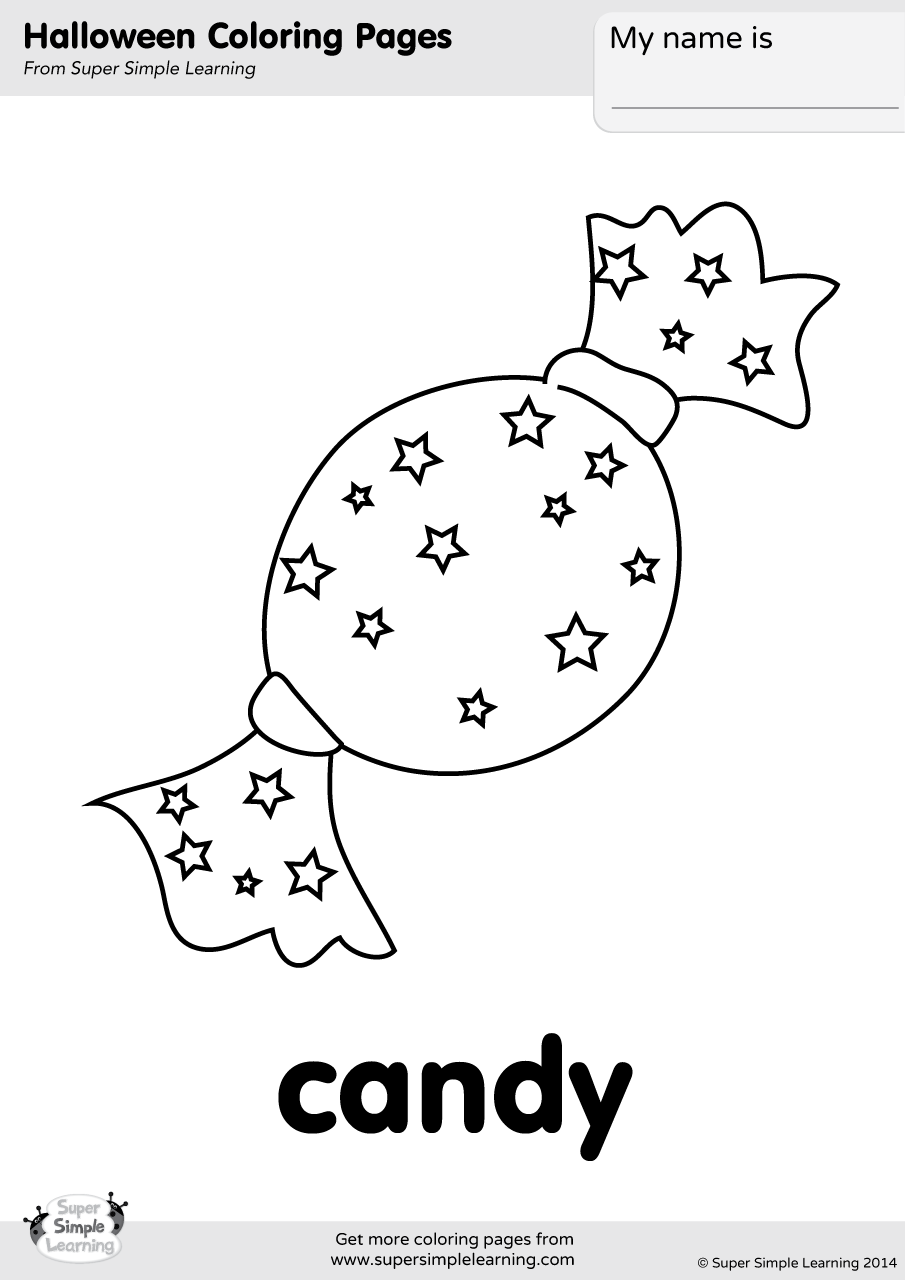 Candy coloring page