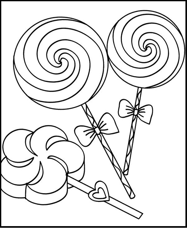 The candy coloring page features the beloved characters of super