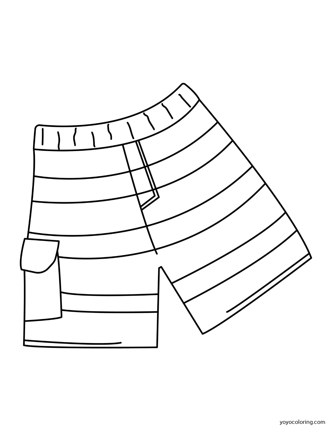 Swimming shorts coloring pages á printable painting template