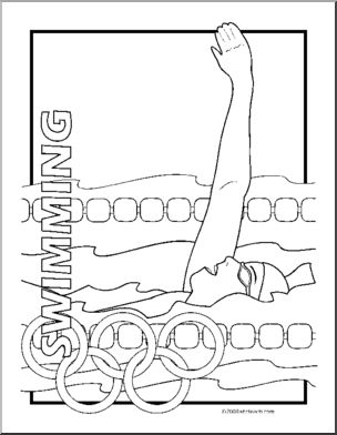 Coloring page summer olympics