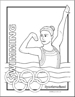 Coloring page summer olympics