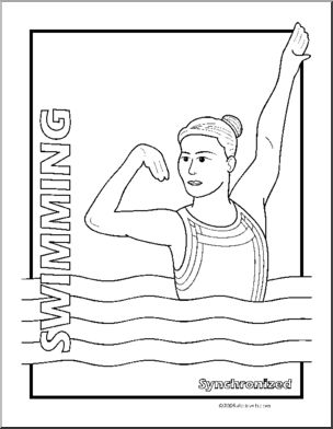 Coloring page sport