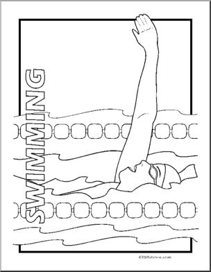 Coloring page sport