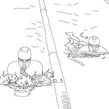 Freestyle swimming sport coloring pages