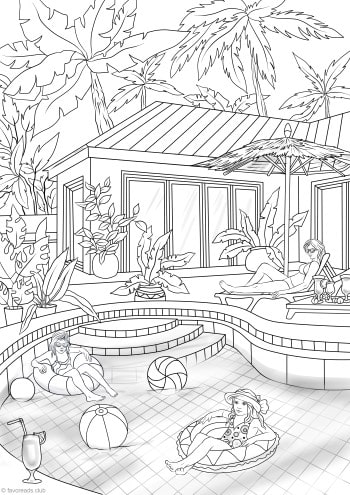 Swimming pool â favoreads coloring club