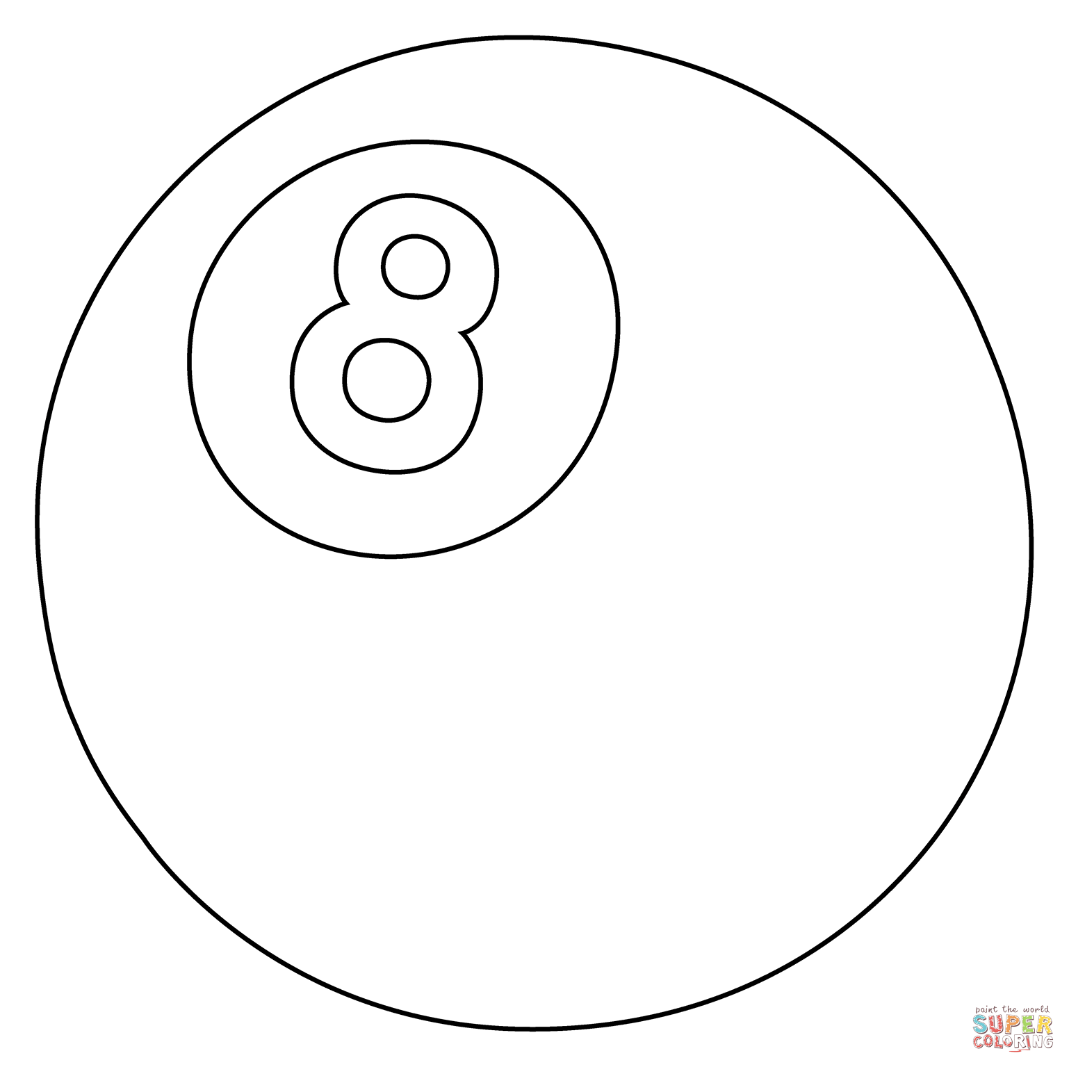 Pool ball emoji coloring page free printable coloring pages