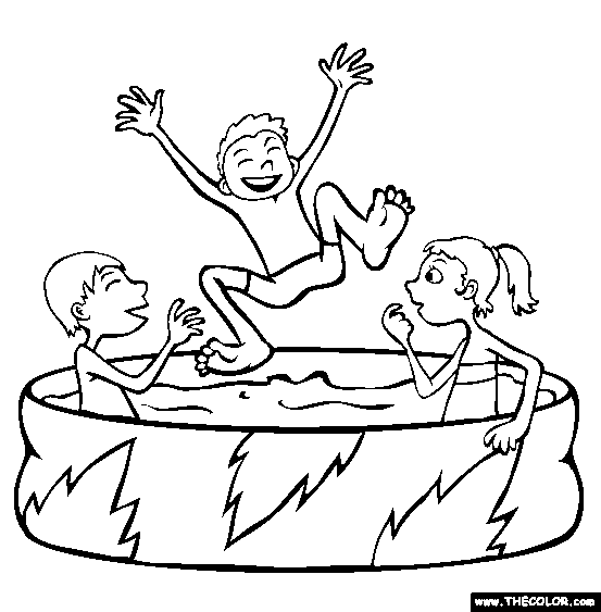 Swiing pool coloring page free swiing pool o