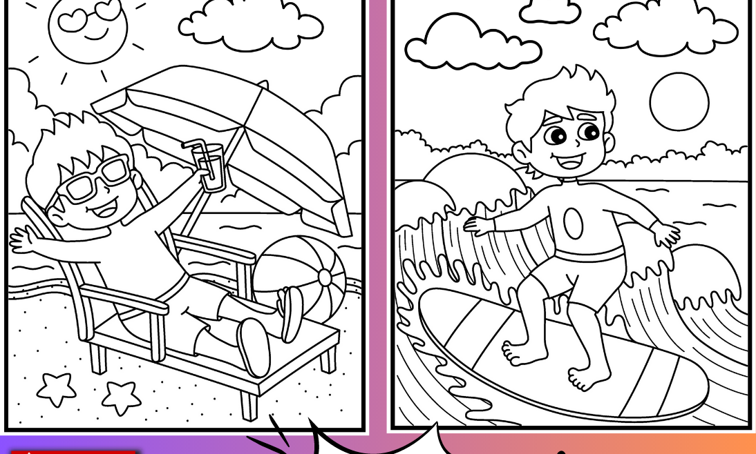 Radiate summer vibes with happy summer coloring pages fun and relaxing activity