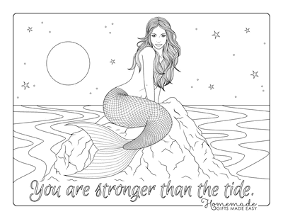 Free printable mermaid coloring pages