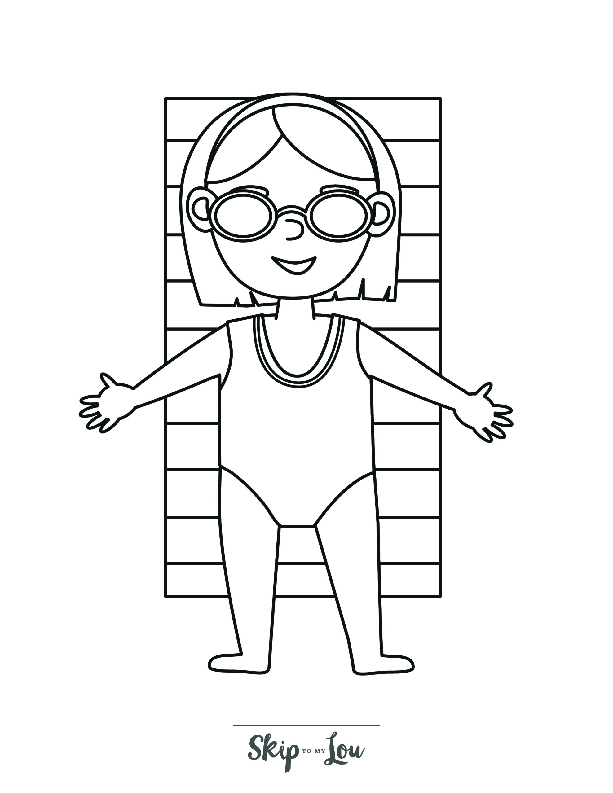 Fun printable beach coloring pages with free download skip to my lou