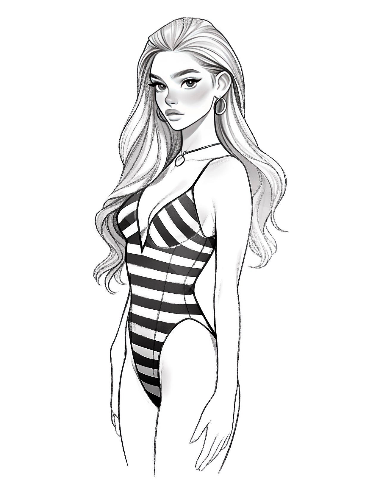 Barbie coloring pages for kids and adults