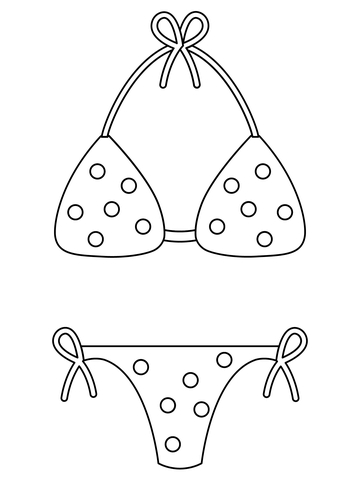 Girl swimsuit coloring page free printable coloring pages