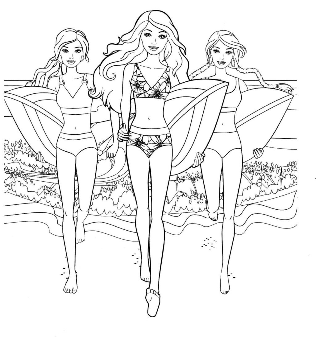 Doll coloring page