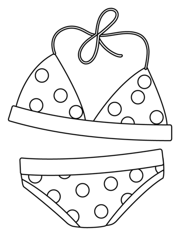 Bikini emoji coloring page free printable coloring pages