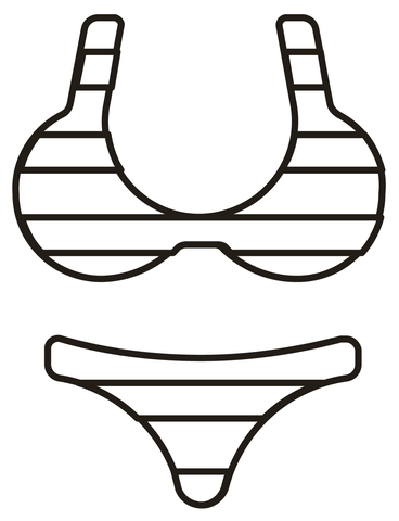 Bikini coloring page free printable coloring pages