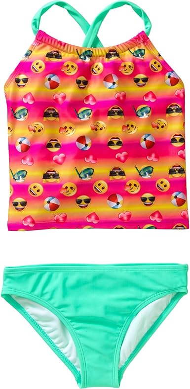 Emoji expressions girls tankini swimsuit clothing shoes jewelry