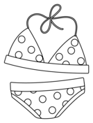 Bikini emoji coloring page free printable coloring pages