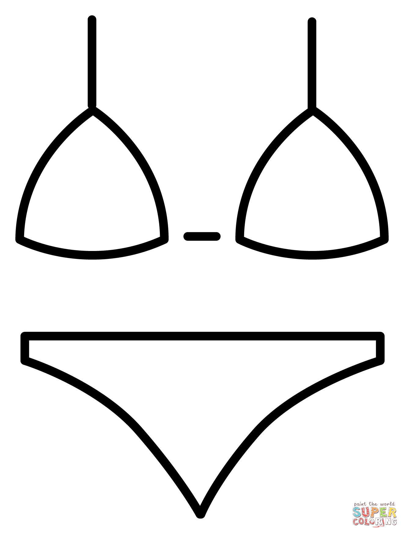 Bikini emoji coloring page free printable coloring pages