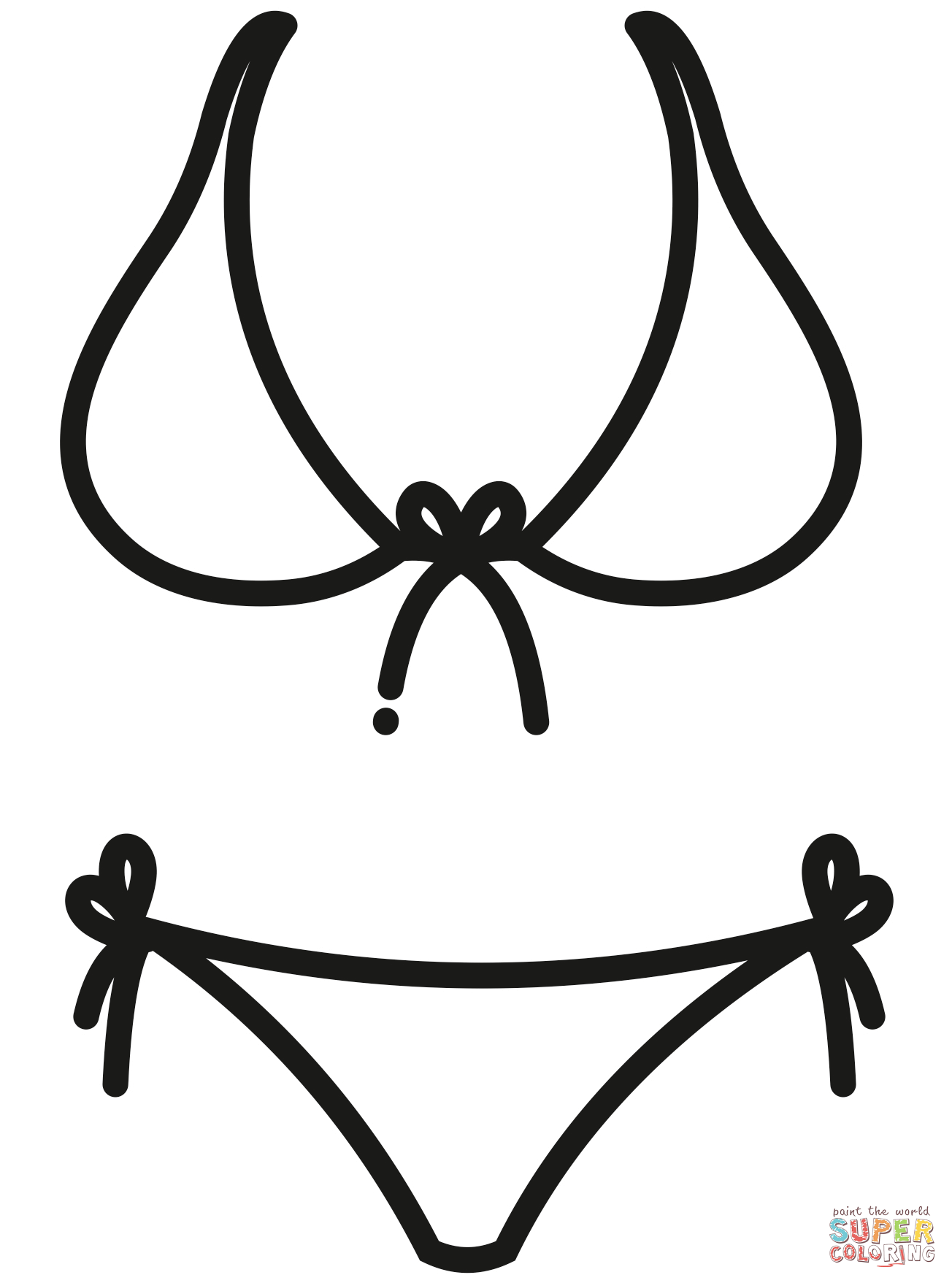 Girl swimsuit coloring page free printable coloring pages