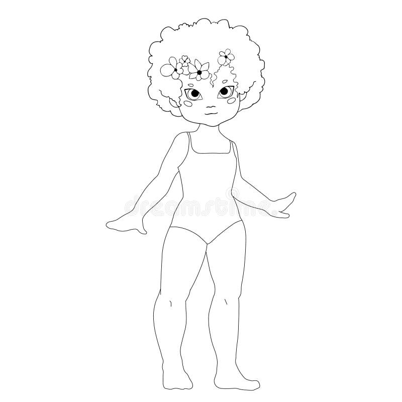 Girl swimsuit coloring page stock illustrations â girl swimsuit coloring page stock illustrations vectors clipart