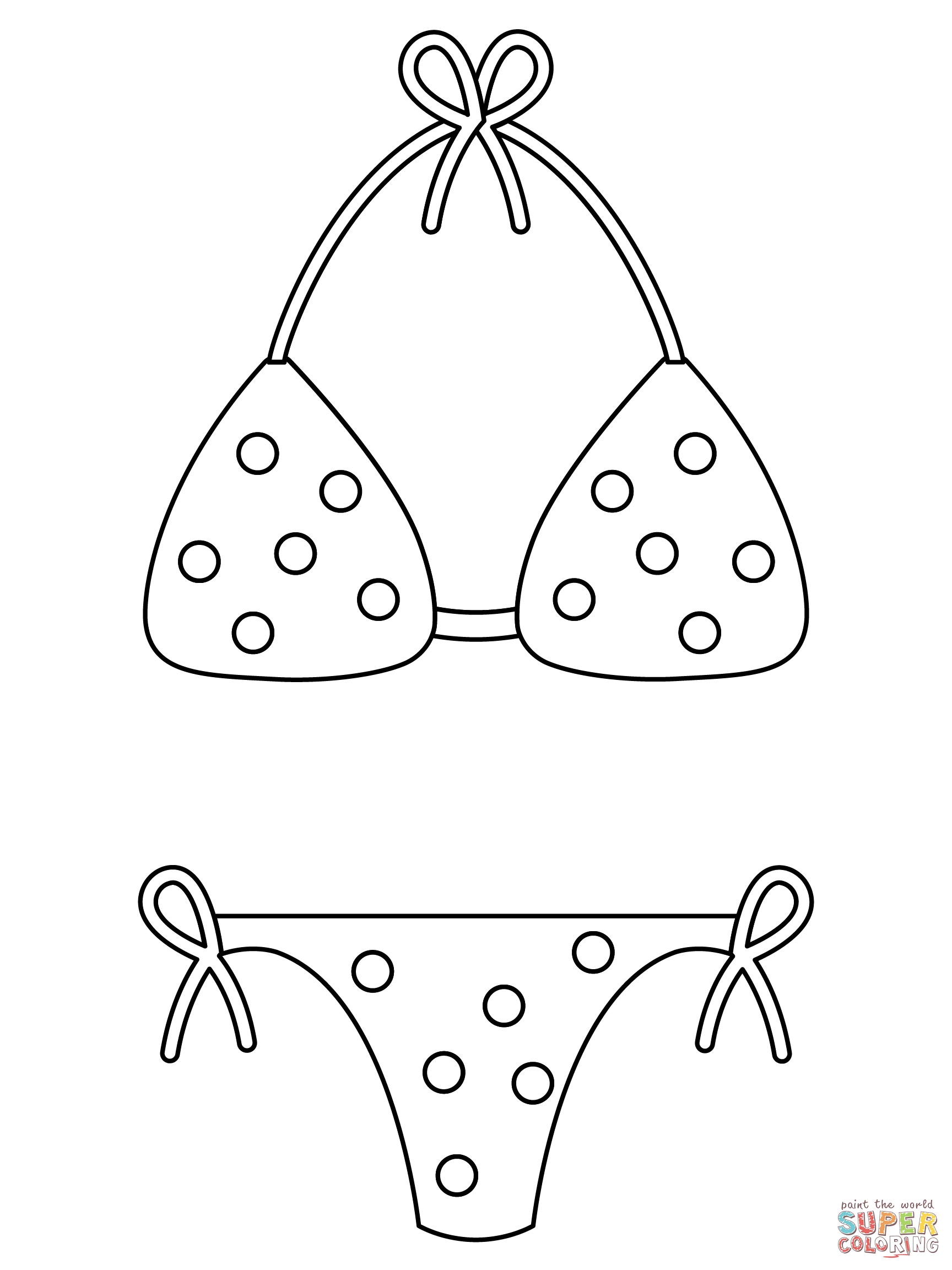 Girl swimsuit coloring page free printable coloring pages