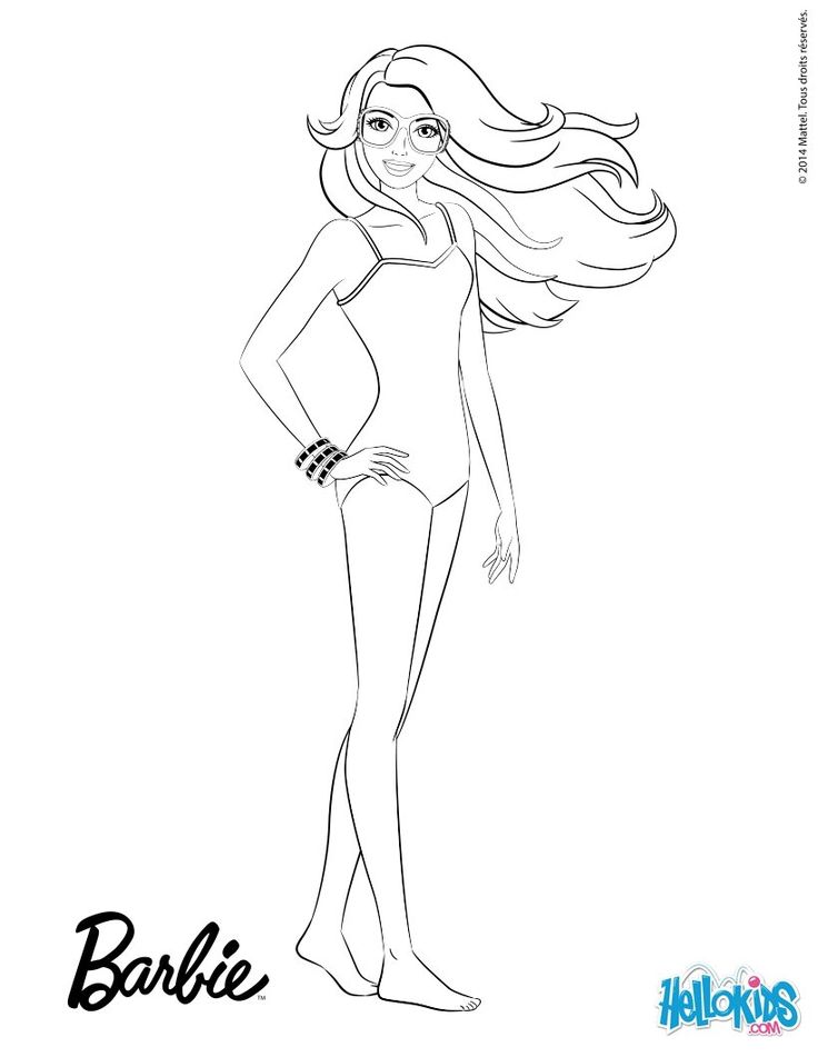 Barbie coloring pages