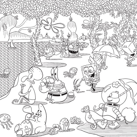 Spongebob downloadable coloring sheets â spongebob squarepants shop