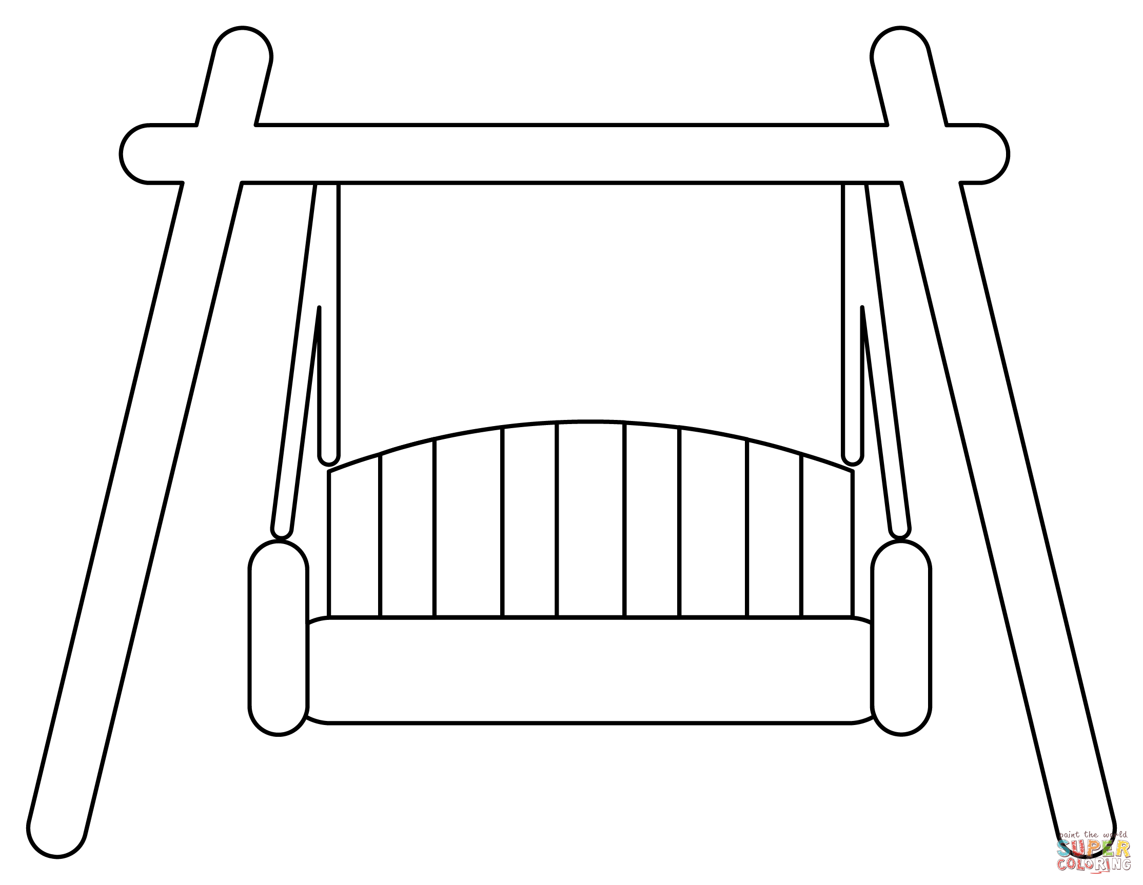 Porch swing coloring page free printable coloring pages