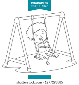 Swings coloring pages images stock photos d objects vectors
