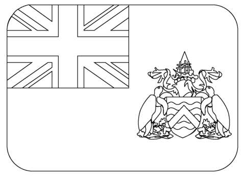 Flag of ascension island emoji coloring page free printable coloring pages