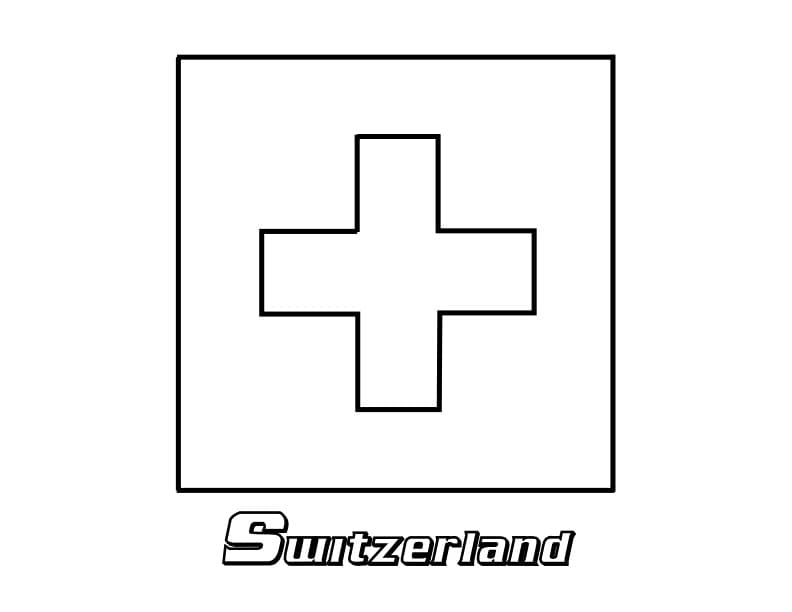 Switzerland coloring pages