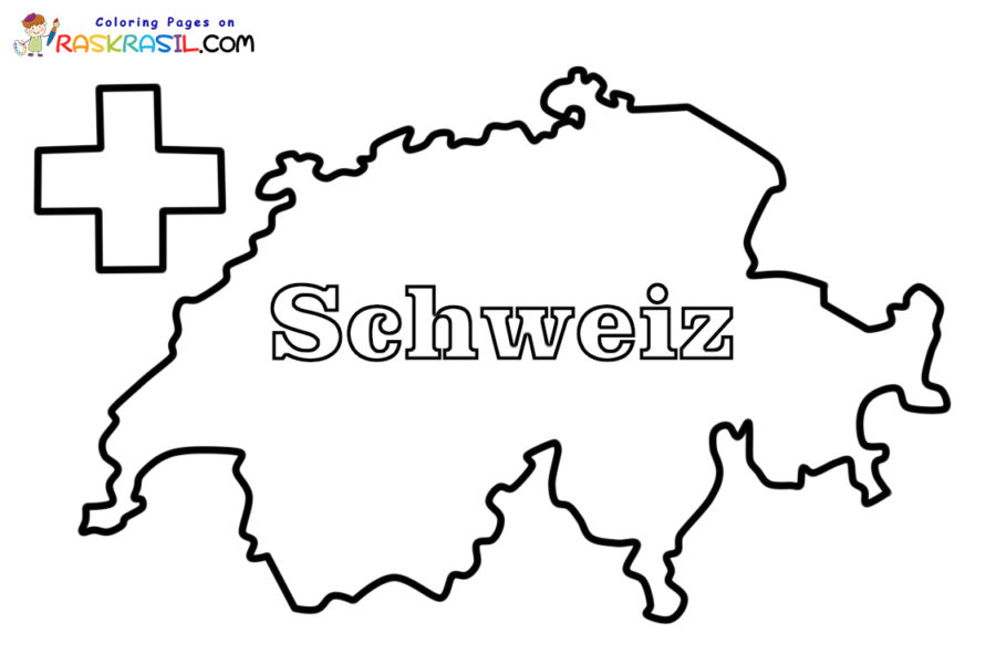 Switzerland coloring pages